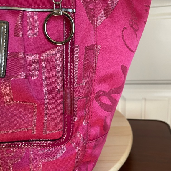 COACH Poppy Story Patch Bella Graffiti Glam Pink - Picture 6 of 12